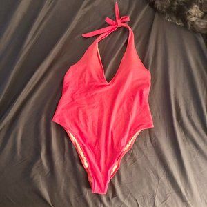 AERIE SUPER PLUNGE HIGH CUT ONE PIECE SWIMSUIT -XL